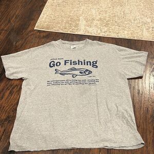 VtG 90s Mens XL Christianity Jesus Said Go
Fishing Luke 5:4 Quote Funny Shirt XL